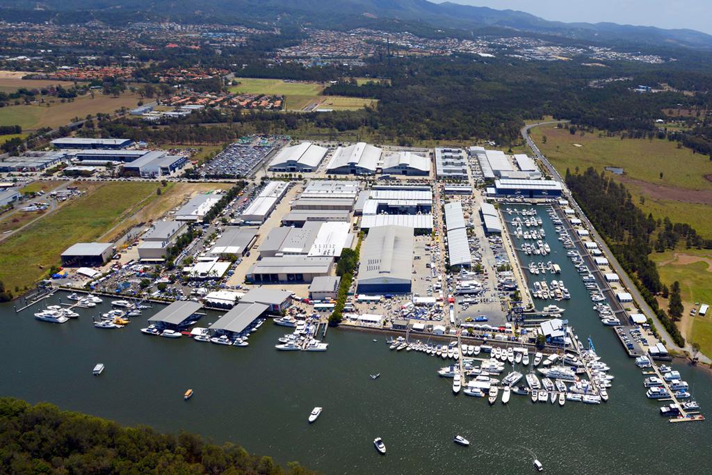 The 32-hectare Expo site will feature more than 200 exhibitors over a 3km display circuit. © Gold Coast International Marine Expo